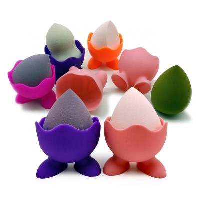 Silicon Non Toxic Soft Cosmetics Makeup Tools Sponge Base Make Up Beauty Sponge Holder