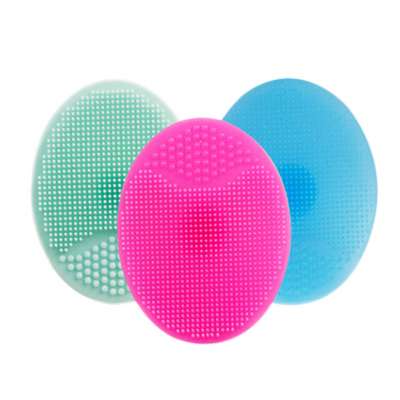 Soft Silicone Facial Cleaning Brush Shower Baby Wash Pad Silicone shampoo Brush Shower Bath for Baby Facial Cleanser Tool