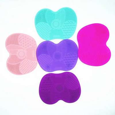 Manufacturer Cosmetic Makeup Brush Cleaner Pad Make Up Washing Brush silica gel brush washing mat