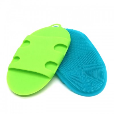 Silicone Body Scrubber Easy to Clean More Hygienic Than Traditional Loofah Silicone Body Wash Brush for Men and Women